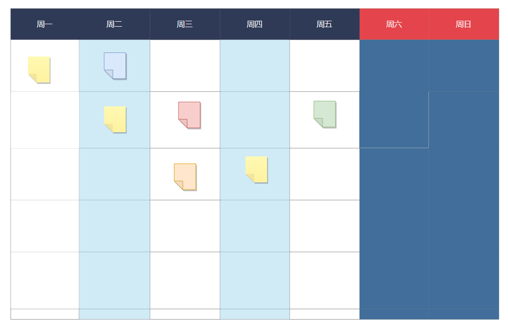 软件研发-周计划